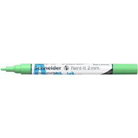   SCHNEIDER Dekormarker, akril, 2 mm, SCHNEIDER "Paint-It 310", pasztellzöld