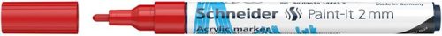 SCHNEIDER Dekormarker, akril, 2 mm, SCHNEIDER "Paint-It 310", piros