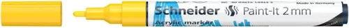 SCHNEIDER Dekormarker, akril, 2 mm, SCHNEIDER "Paint-It 310", sárga