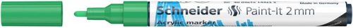 SCHNEIDER Dekormarker, akril, 2 mm, SCHNEIDER "Paint-It 310", zöld