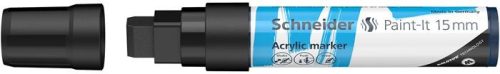 SCHNEIDER Dekormarker, akril, 15 mm, SCHNEIDER "Paint-It 330", fekete