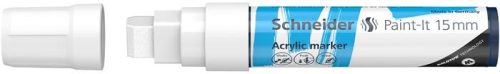 SCHNEIDER Dekormarker, akril, 15 mm, SCHNEIDER "Paint-It 330", fehér