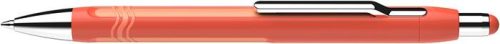 SCHNEIDER Golyóstoll, 0,7 mm, nyomógombos, narancs tolltest, SCHNEIDER "Epsilon XB", kék