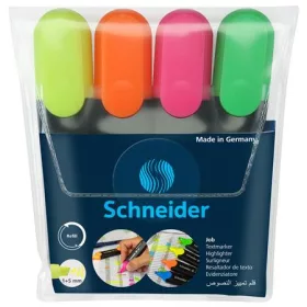   SCHNEIDER Szövegkiemelő készlet, 1-5 mm, SCHNEIDER "Job 150", 4 különböző szín