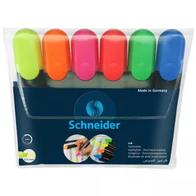   SCHNEIDER Szövegkiemelő készlet, 1-5 mm, SCHNEIDER "Job 150", 6 különböző szín