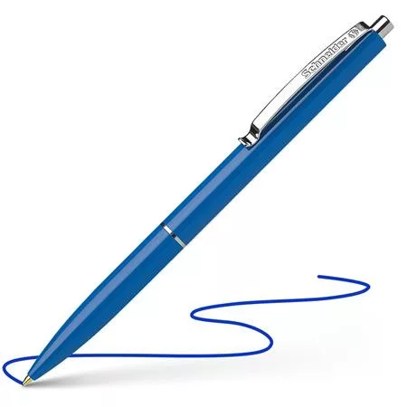 SCHNEIDER Golyóstoll, 0,5 mm, nyomógombos, SCHNEIDER "K15", kék