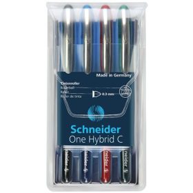   SCHNEIDER Rollertoll készlet, 0,3 mm, SCHNEIDER "One Hybrid C", 4 szín