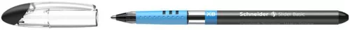 SCHNEIDER Golyóstoll, 0,7 mm, kupakos, SCHNEIDER "Slider Basic XB", fekete