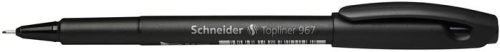 SCHNEIDER Tűfilc, 0,4 mm, SCHNEIDER "Topliner 967", fekete