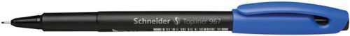 SCHNEIDER Tűfilc, 0,4 mm, SCHNEIDER "Topliner 967", kék