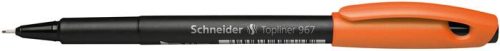 SCHNEIDER Tűfilc, 0,4 mm, SCHNEIDER "Topliner 967", narancssárga