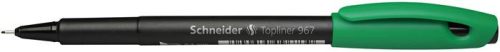 SCHNEIDER Tűfilc, 0,4 mm, SCHNEIDER "Topliner 967", zöld