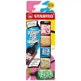   STABILO Szövegkiemelő, készlet, 2-5 mm, STABILO, "Boss Mini Snooze One", 6 különböző szín
