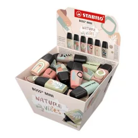   STABILO Szövegkiemelő display, 1-4 mm, STABILO "Boss Mini Nature vibes", 50 darabos