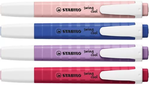 STABILO Szövegkiemelő készlet, 1-4 mm, STABILO "Swing Cool NatureCOLORS Wildflowers", 4 különböző szín