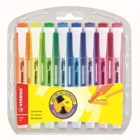   STABILO Szövegkiemelő készlet, 1-4 mm, STABILO "Swing Cool", 8 különböző szín