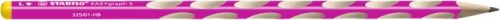 STABILO Grafitceruza, HB, háromszögletű, vékony, balkezes, STABILO, "EASYgraph", rózsaszín