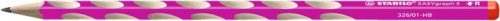 STABILO Grafitceruza, HB, háromszögletű, vékony, jobbkezes, STABILO, "EASYgraph", rózsaszín