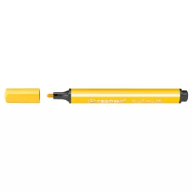   STABILO Filctoll, 1,5-2 mm, rugós hegy, STABILO "Trio Scribbi", sárga