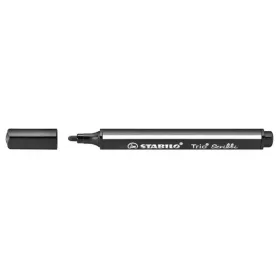  STABILO Filctoll, 1,5-2 mm, rugós hegy, STABILO "Trio Scribbi", fekete