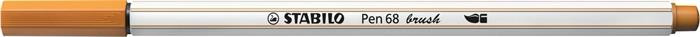 STABILO Ecsetirón, STABILO "Pen 68 brush", okkersárga