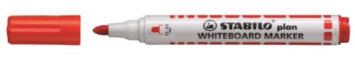 STABILO Táblamarker, 2,5-3,5 mm, kúpos, STABILO "Plan", piros