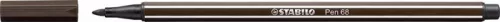 STABILO Filctoll, 1 mm, STABILO "Pen 68", kávébarna