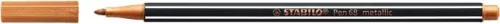 STABILO Filctoll, 1,4 mm, STABILO "Pen 68 metallic", bronz