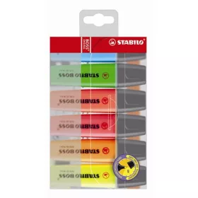   STABILO Szövegkiemelő készlet, 2-5 mm, STABILO "BOSS original", 6 különböző szín