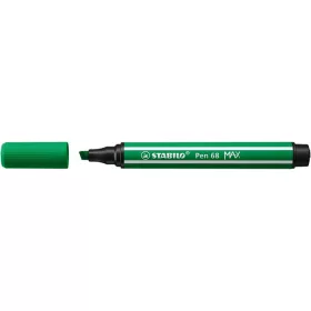   STABILO Filctoll, 1-5 mm, vágott hegy, STABILO "Pen 68 MAX", zöld