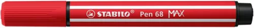 STABILO Filctoll, 1-5 mm, vágott hegy, STABILO "Pen 68 MAX", piros