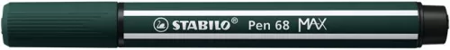 STABILO Filctoll, 1-5 mm, vágott hegy, STABILO "Pen 68 MAX", földzöld