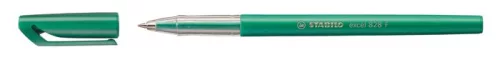 STABILO Golyóstoll, 0,38 mm, kupakos, STABILO "Excel", zöld