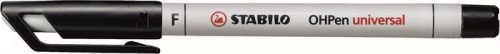 STABILO Alkoholmentes marker, OHP, 0,7 mm, STABILO "OHPen F", fekete