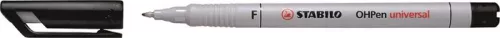 STABILO Alkoholmentes marker, OHP, 0,7 mm, STABILO "OHPen F", fekete