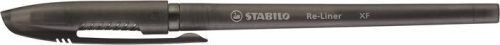 STABILO Golyóstoll, 0,35 mm, kupakos, STABILO "Re-Liner", fekete