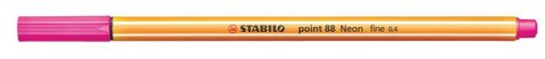 STABILO Tűfilc, 0,4 mm, STABILO "Point 88", neon rózsaszín