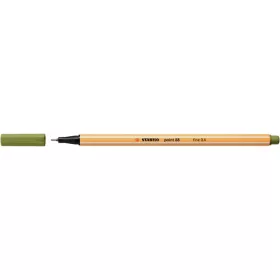   STABILO Tűfilc, 0,4 mm, STABILO "Point 88", sárzöld