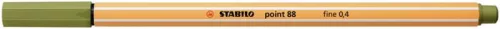 STABILO Tűfilc, 0,4 mm, STABILO "Point 88", sárzöld