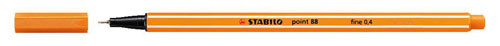 STABILO Tűfilc, 0,4 mm, STABILO "Point 88", narancssárga