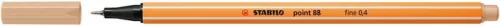 STABILO Tűfilc, 0,4 mm, STABILO "Point 88", bőrszín