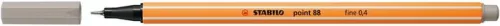 STABILO Tűfilc, 0,4 mm, STABILO "Point 88", melegszürke