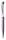 ART CRYSTELLA Golyóstoll, orgonalila, felül fehér SWAROVSKI® kristályokkal töltve, 14 cm, ART CRYSTELLA®