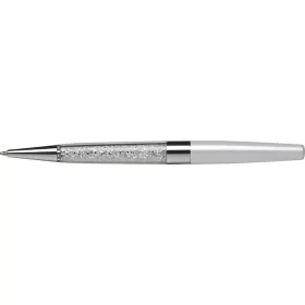   ART CRYSTELLA Golyóstoll, krémfehér, alul fehér SWAROVSKI® kristállyal töltve, 14cm, ART CRYSTELLA®