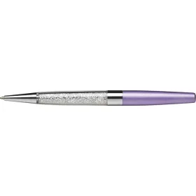   ART CRYSTELLA Golyóstoll, világoslila, alul fehér SWAROVSKI® kristállyal töltve, 14cm, ART CRYSTELLA®
