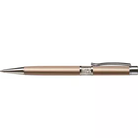   ART CRYSTELLA Golyóstoll, arany, középen fehér SWAROVSKI®kristállyal töltve, 14cm, ART CRYSTELLA®