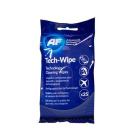  AF Tisztítókendő, képernyőhöz, alkoholmentes, nedves, 25 db, AF "Tech-wipes"