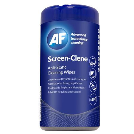 AF Tisztítókendő, képernyőhöz, antisztatikus, 100 db, AF "Screen-Clene"