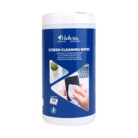   VICTORIA TECHNOLOGY Tisztítókendő, képernyőhöz, 100 db, VICTORIA TECHNOLOGY