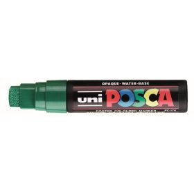   UNI Dekormarker, 15 mm, vágott, UNI "Posca PC-17K", zöld